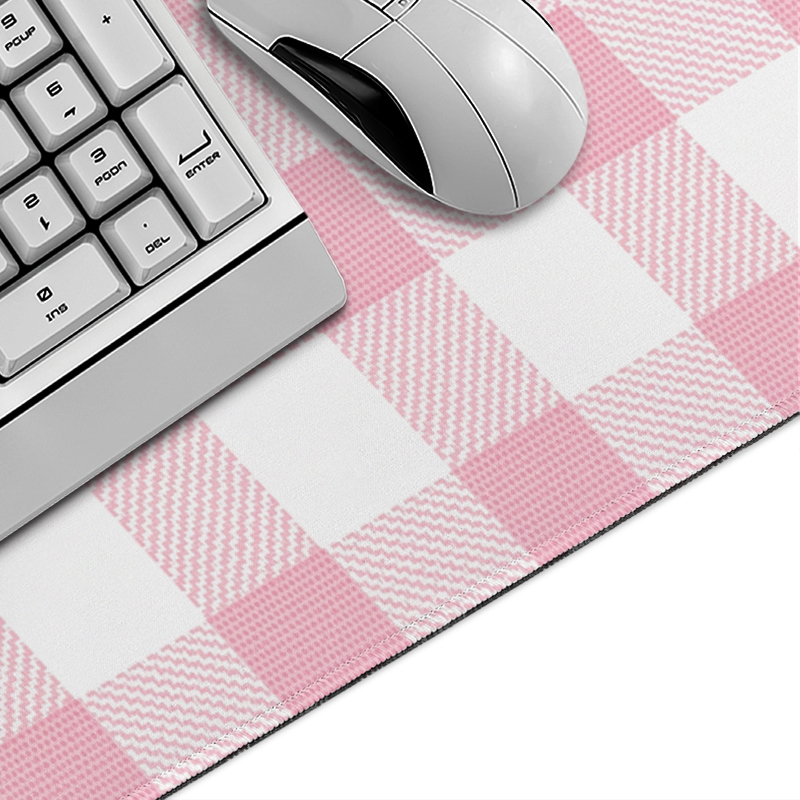 Mouse Pad Pink Gingham Plaid G - Pc Gaming Pink review and price